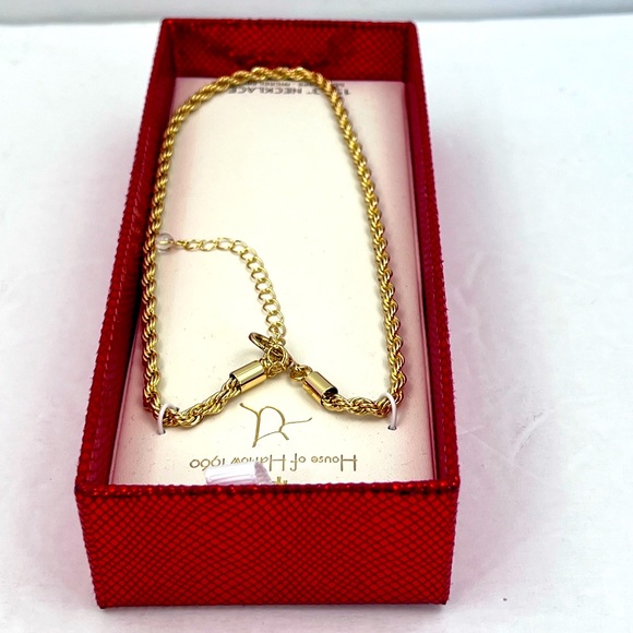 HOUSE OF HARLOW 1960,ROPE NECKLACE IN GOLD COLOR, NICKEL FREE & LEAD SAFE, 15”+3 - Picture 7 of 15